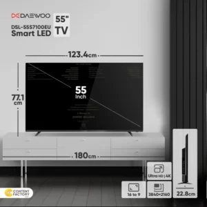 تلویزیون ال ای دی هوشمند دوو 55 اینچ مدل DSL-55S7100EU